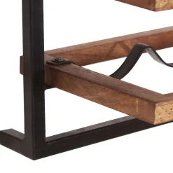 Wandregal Kombination mit Flaschenablagen - Filurina (fünfteilig)