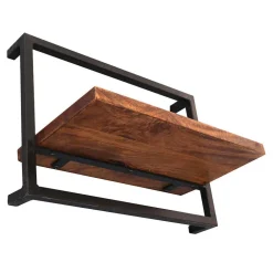 Wandregal Kombination mit Flaschenablagen - Filurina (fünfteilig)