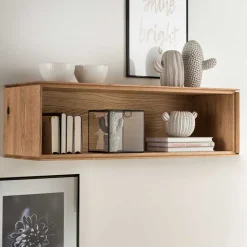 Wandregal mit Fach & Rückwand - Sinta