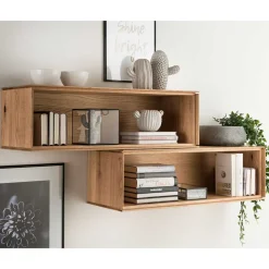 Wandregal mit Fach & Rückwand - Sinta