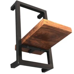 Wandregal Set aus Metall & Massivholz - Fiorda (siebenteilig)