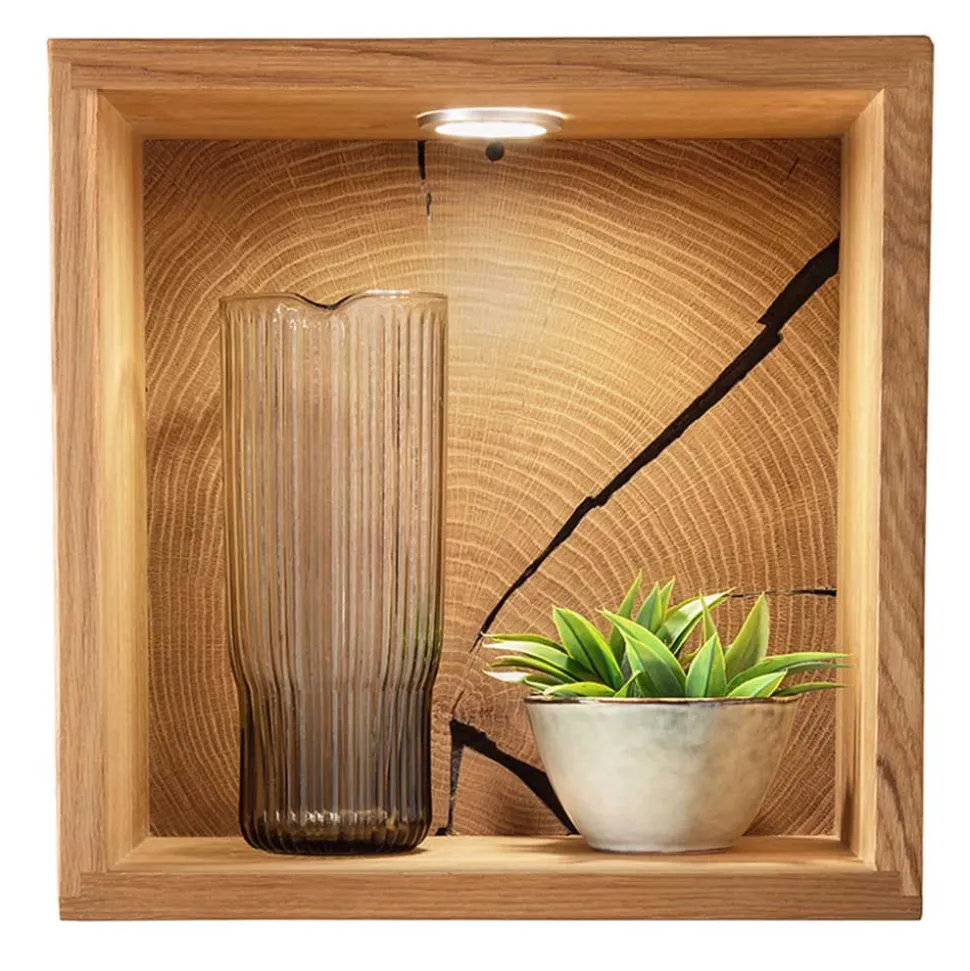 Wandregal 34x34x20 cm mit Rückwand - Acapella