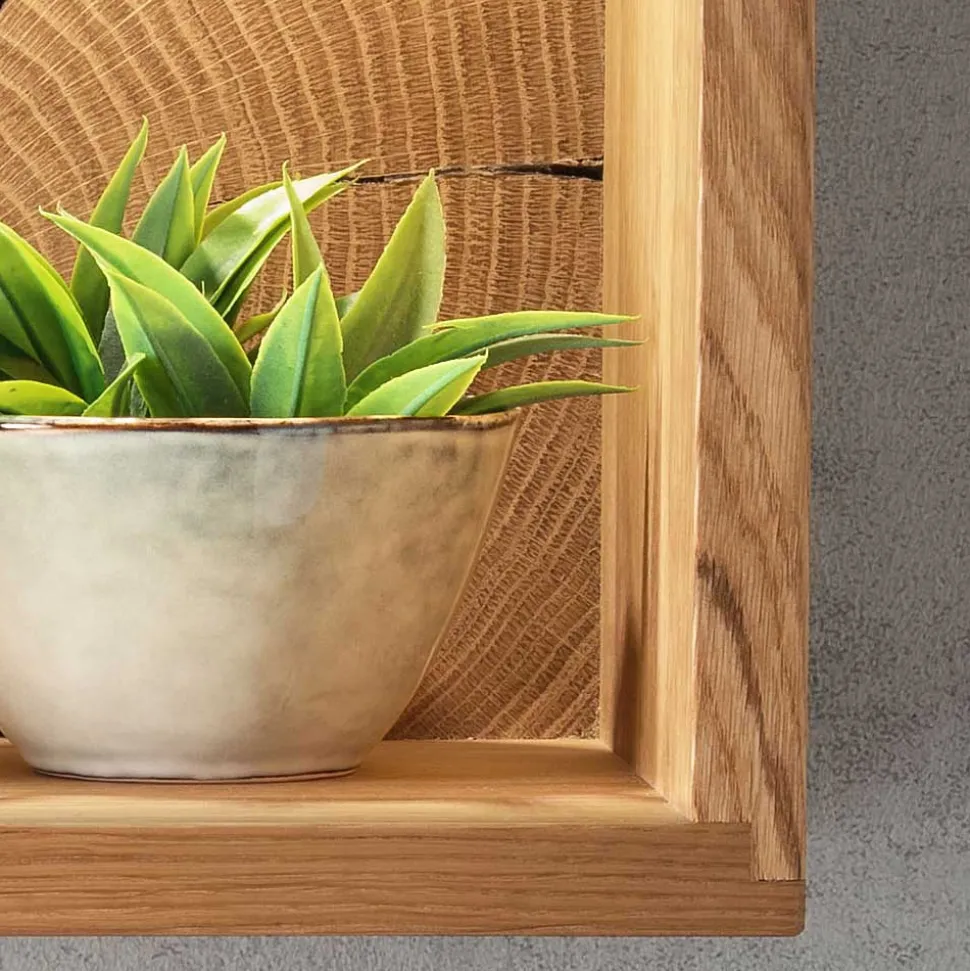 Wandregal 34x34x20 cm mit Rückwand - Acapella