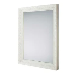 Wandspiegel im Vintage Look in Weiß Holzrahmen - Liancos