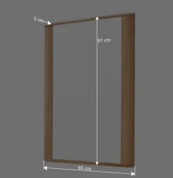 Wandspiegel mit Holzrahmen - Mabasa