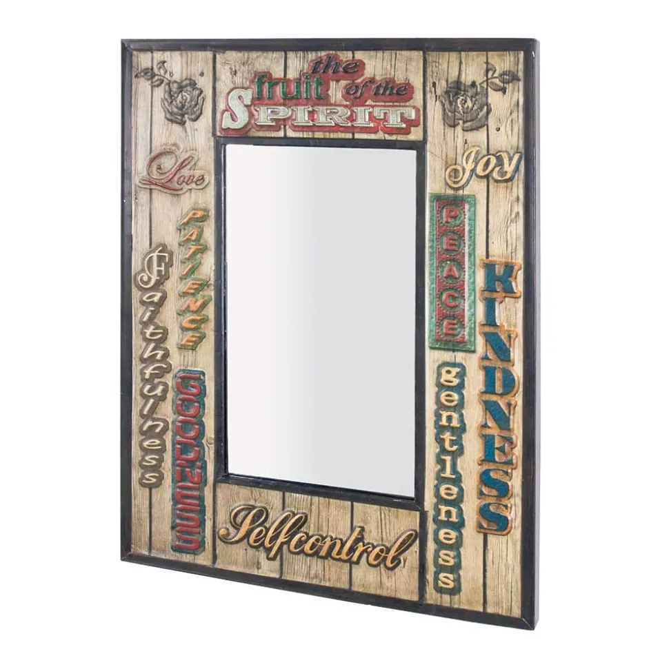 Wandspiegel Sambia im Retro Design