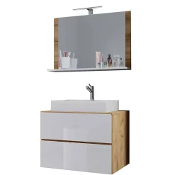 Wand-Waschtisch & Spiegel Set - Cabarete (zweiteilig)