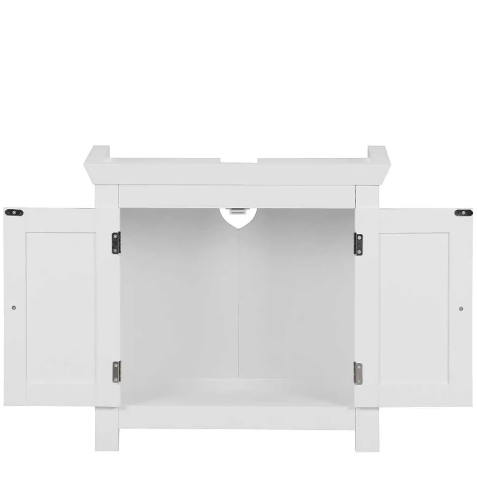 Waschbeckenunterschrank in Weiß mit Doppeltür - Hank