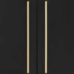 Waschbeckenunterschrank in Schwarz & Gold - Vulcanisa