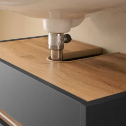 Waschbeckenunterschrank in Anthrazit - Ahilav