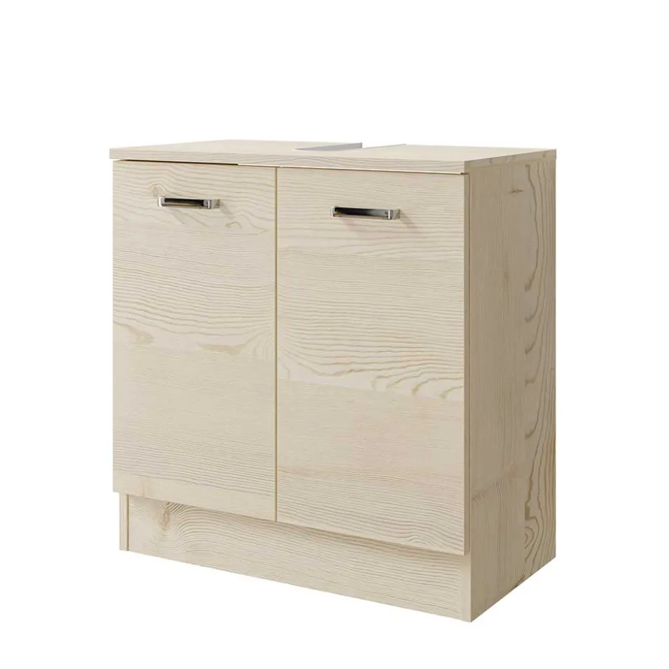 Waschbeckenunterschrank in hellem Holzdekor Pinie - Nova