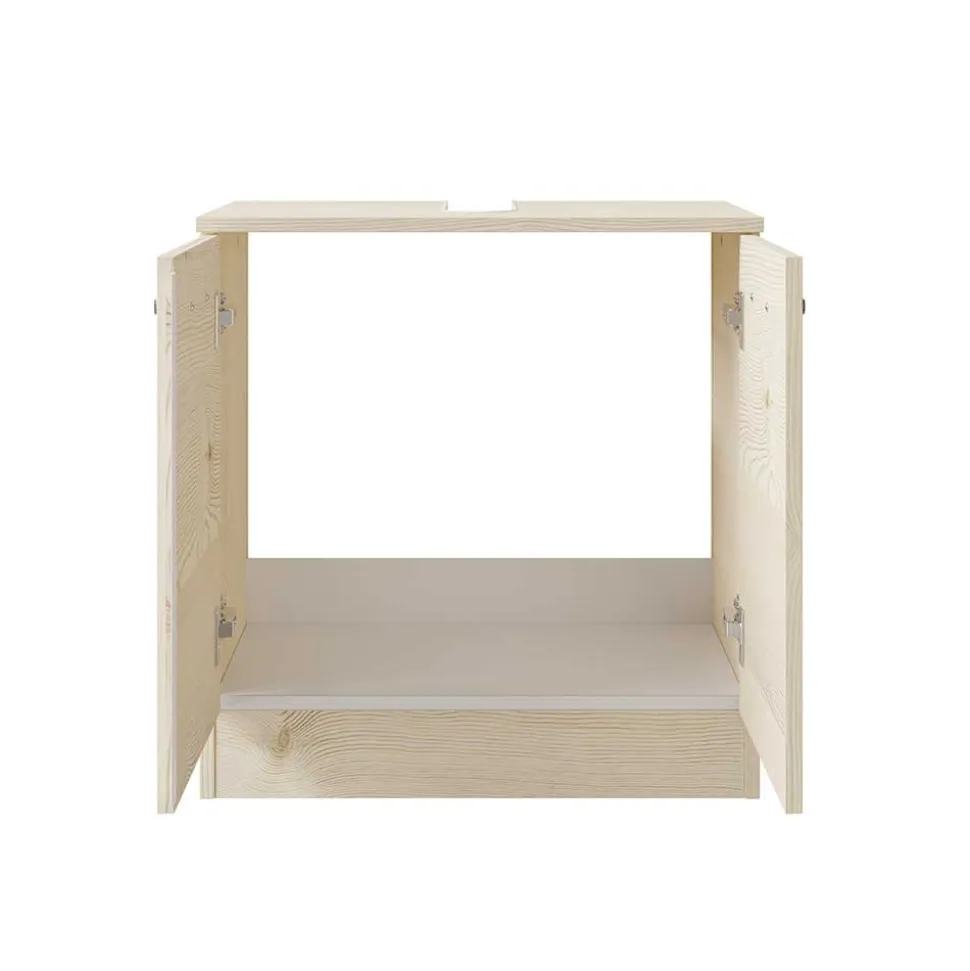 Waschbeckenunterschrank in hellem Holzdekor Pinie - Nova