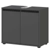 Waschbeckenunterschrank in Dunkelgrau - Rufu