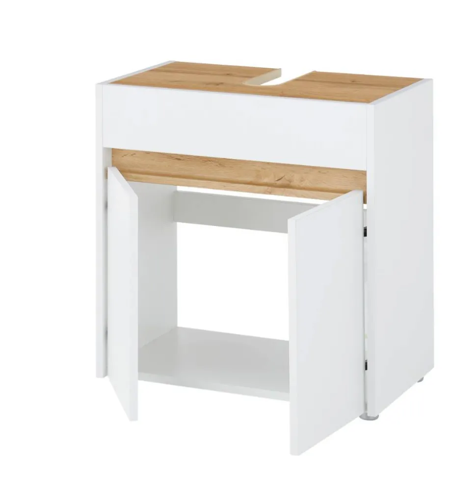 Waschbeckenunterschrank in Weiß - Nonessia