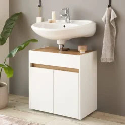 Waschbeckenunterschrank in Weiß - Nonessia