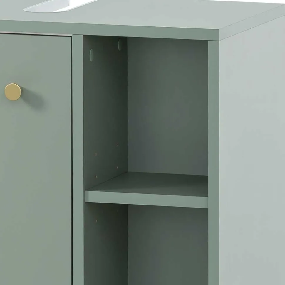 Waschbeckenunterschrank in Graugrün - Vilatata