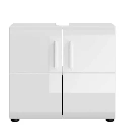 Waschbeckenunterschrank in Weiß hochglänzend - Rirua