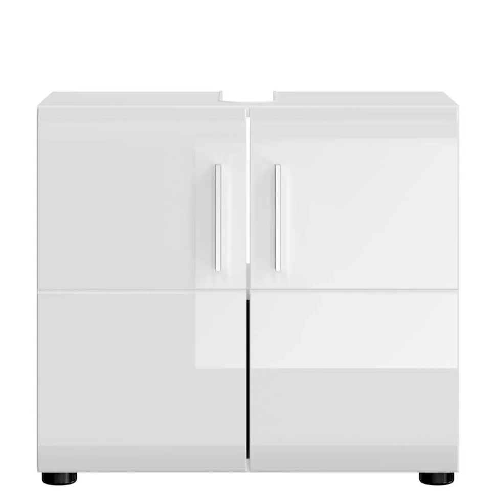 Waschbeckenunterschrank in Weiß hochglänzend - Rirua