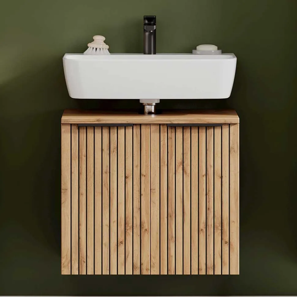 Waschbeckenunterschrank mit zwei Türen - Crystoga