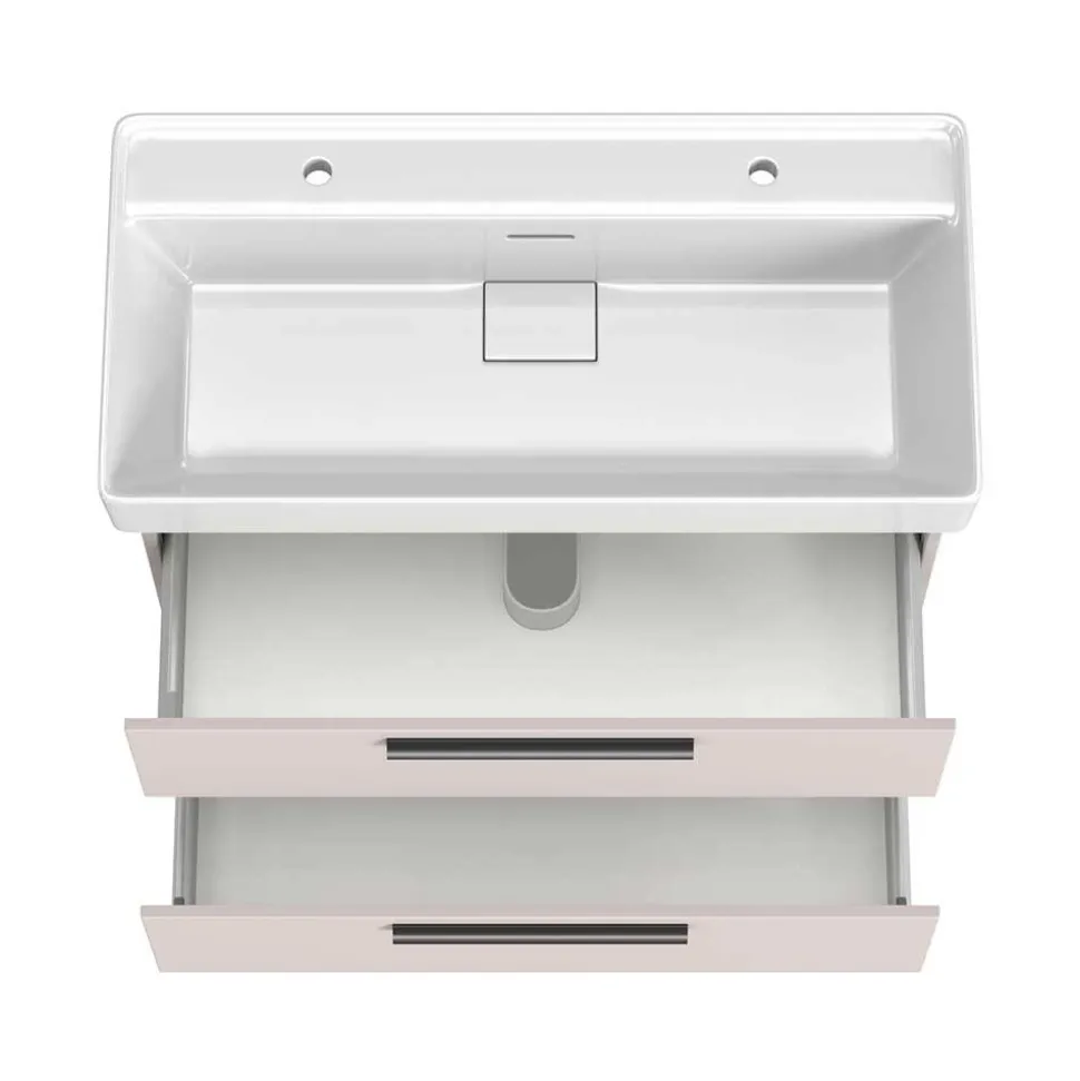 Waschkommode für zwei Armaturen - Adendras