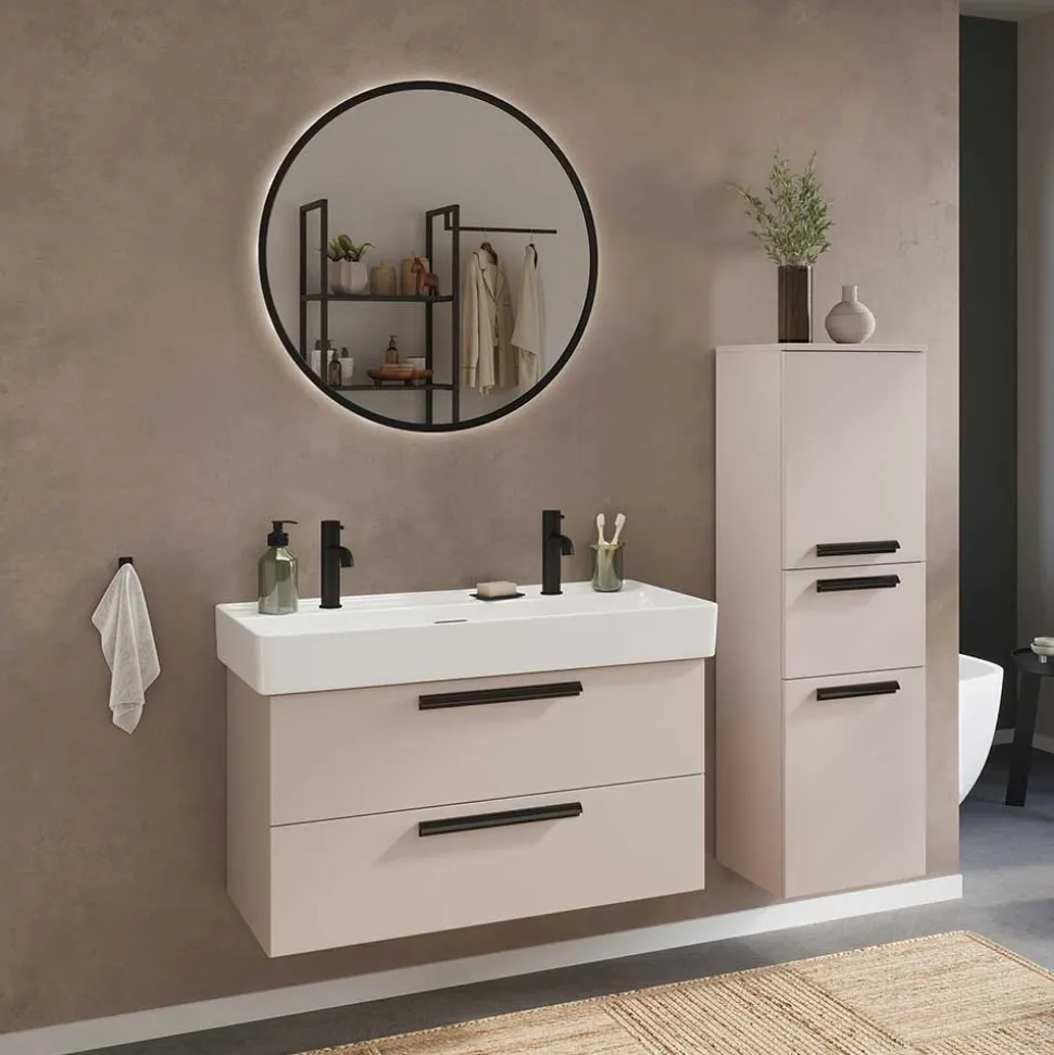 Waschkommode für zwei Armaturen - Adendras