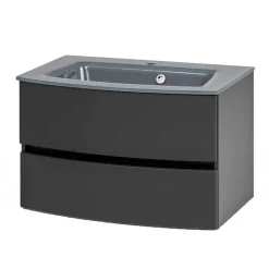 Waschkonsole in Dunkelgrau - Natarivos