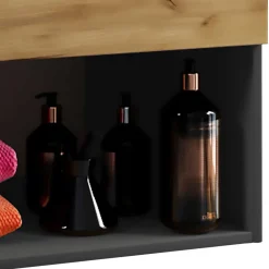 Waschkonsole in Wildeiche Honig & Anthrazit - Effect