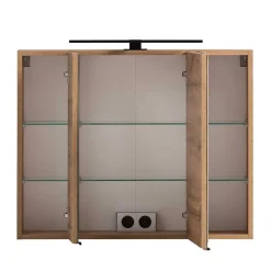 Waschkonsole und Spiegelschrank Set - Trioto (zweiteilig)