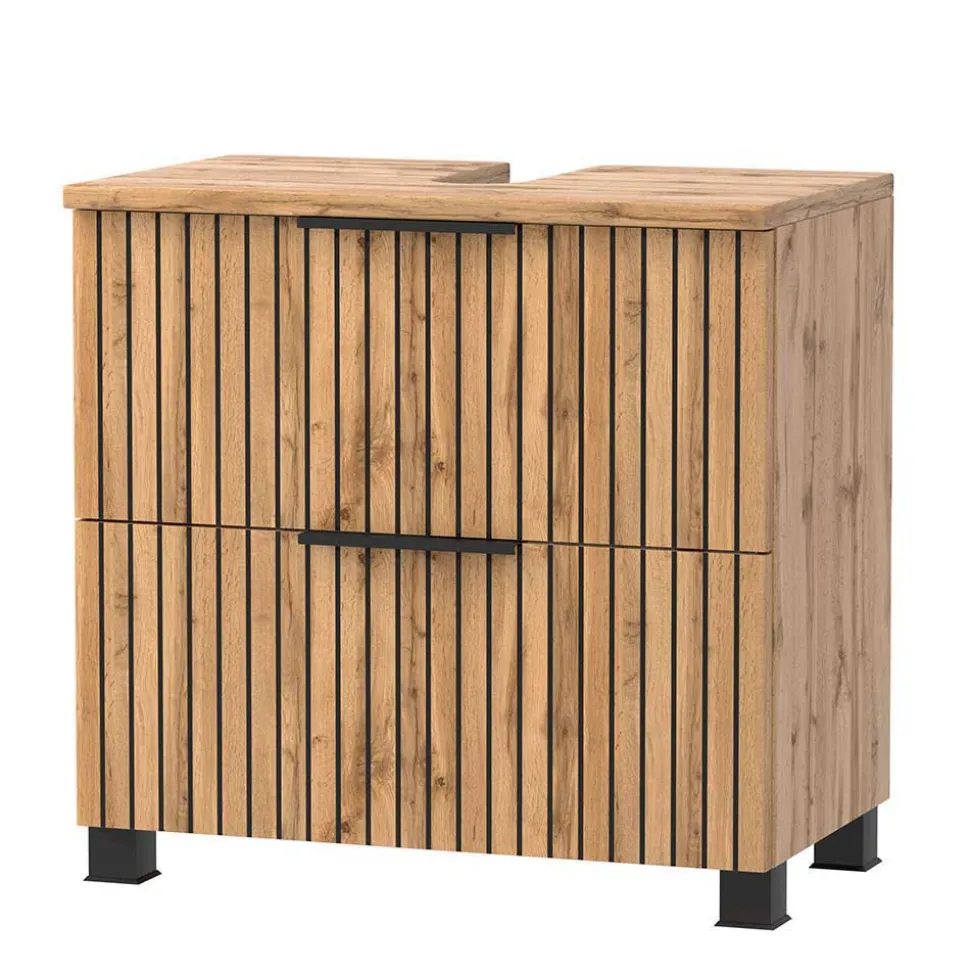 Waschplatz & Unterschrank Set - Crystoga (dreiteilig)