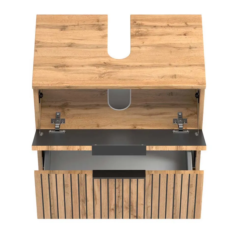 Waschplatz & Unterschrank Set - Crystoga (dreiteilig)