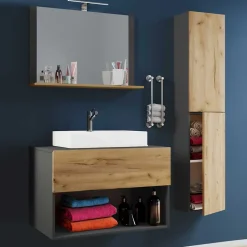 Waschplatz Badmöbelset zweifarbig - Effect (dreiteilig)