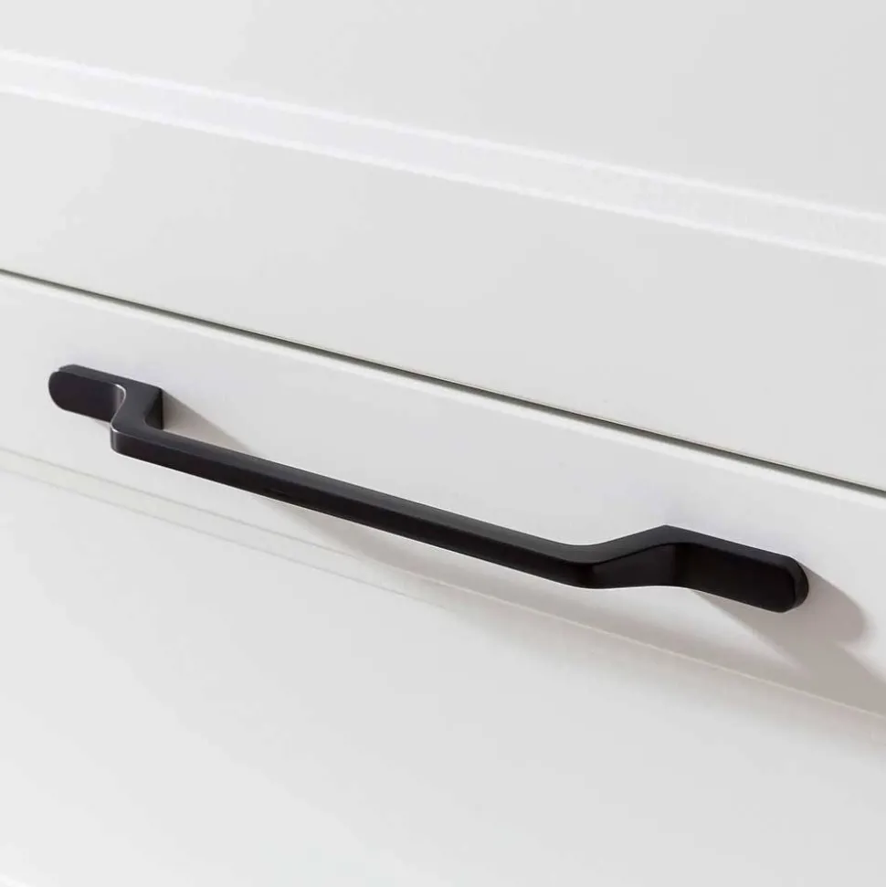 Waschplatz Einrichtung in Weiß mit Wildeiche - Gyatso (zweiteilig)