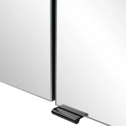 Waschplatz Kombi mit schwarzem Becken - Ucaida (dreiteilig)