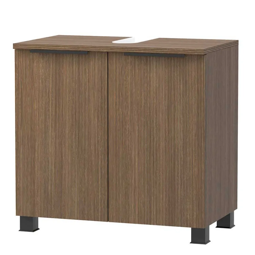 Waschplatz und Midischrank Set - Ucaida (dreiteilig)