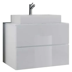 Waschtisch für Wandmontage & Spiegel - Hillary (zweiteilig)