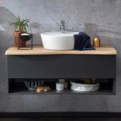 Waschtisch mit Aufsatzbecken für die Wand - Breznia