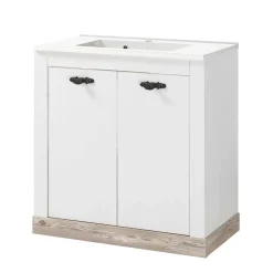 Waschtisch mit Sockelgestell & Waschbecken - Doules