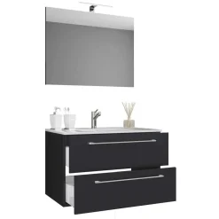 Waschtisch mit Spiegel fürs Bad - Gloriella (zweiteilig)