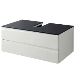 Waschtisch-Konsole in Weiß mit Dunkelgrau - Impulse