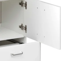 Waschtischkonsole mit Becken in Weiß - Yennja