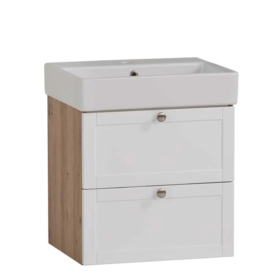 Waschtischkonsole mit Keramik-Aufsatzwaschbecken - Traciana