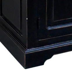 Waschtischunterschrank Sentiments in Schwarz Mangobaum