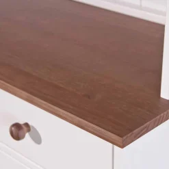 Weiß Brauner Buffetschrank aus Kiefernholz - Vatina