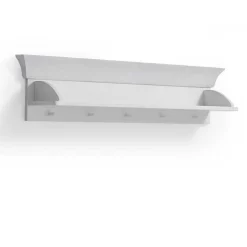 Weiß lackiertes Wandboard aus Kiefernholz - Satumare