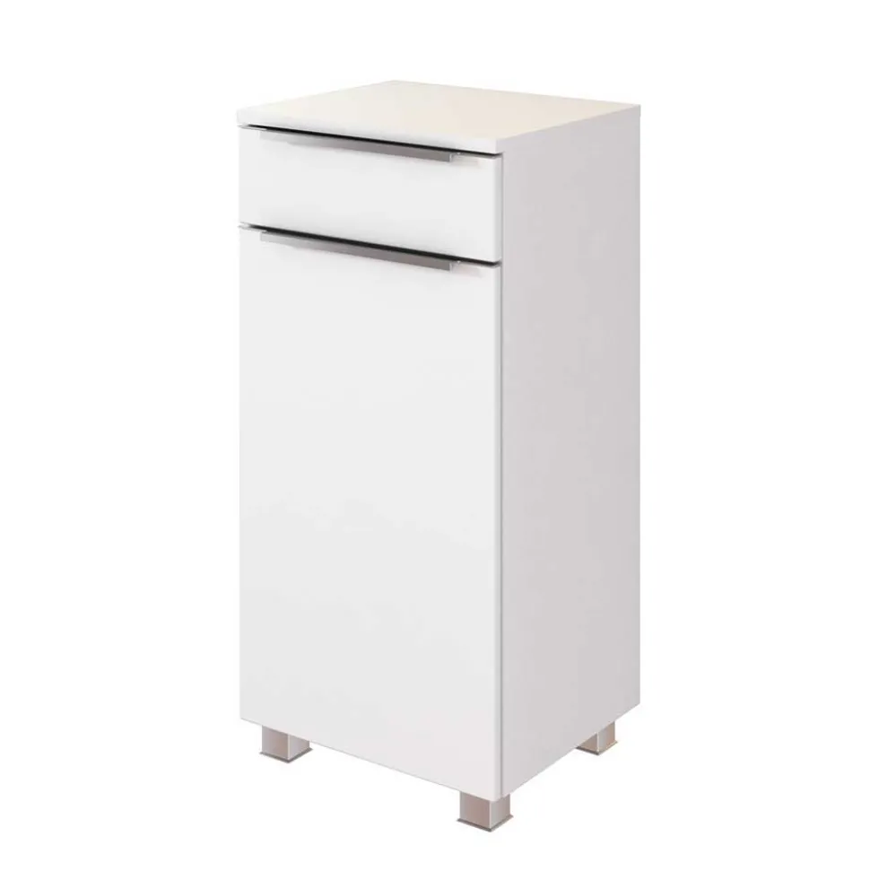 Weiße Bad Ausstattung mit LED - Livendas (fünfteilig)