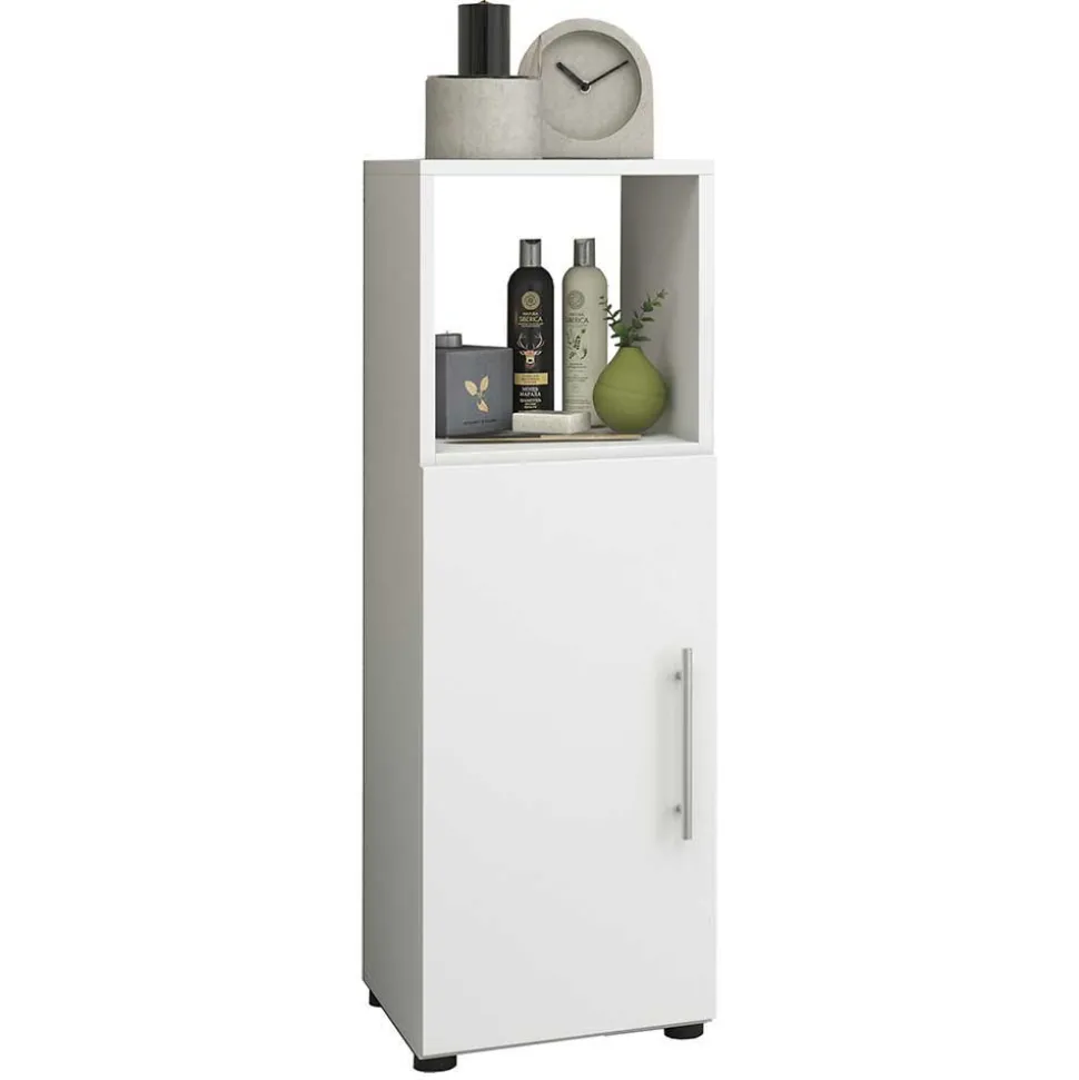 Weiße Badmöbel Kombi Set - Sua (vierteilig)