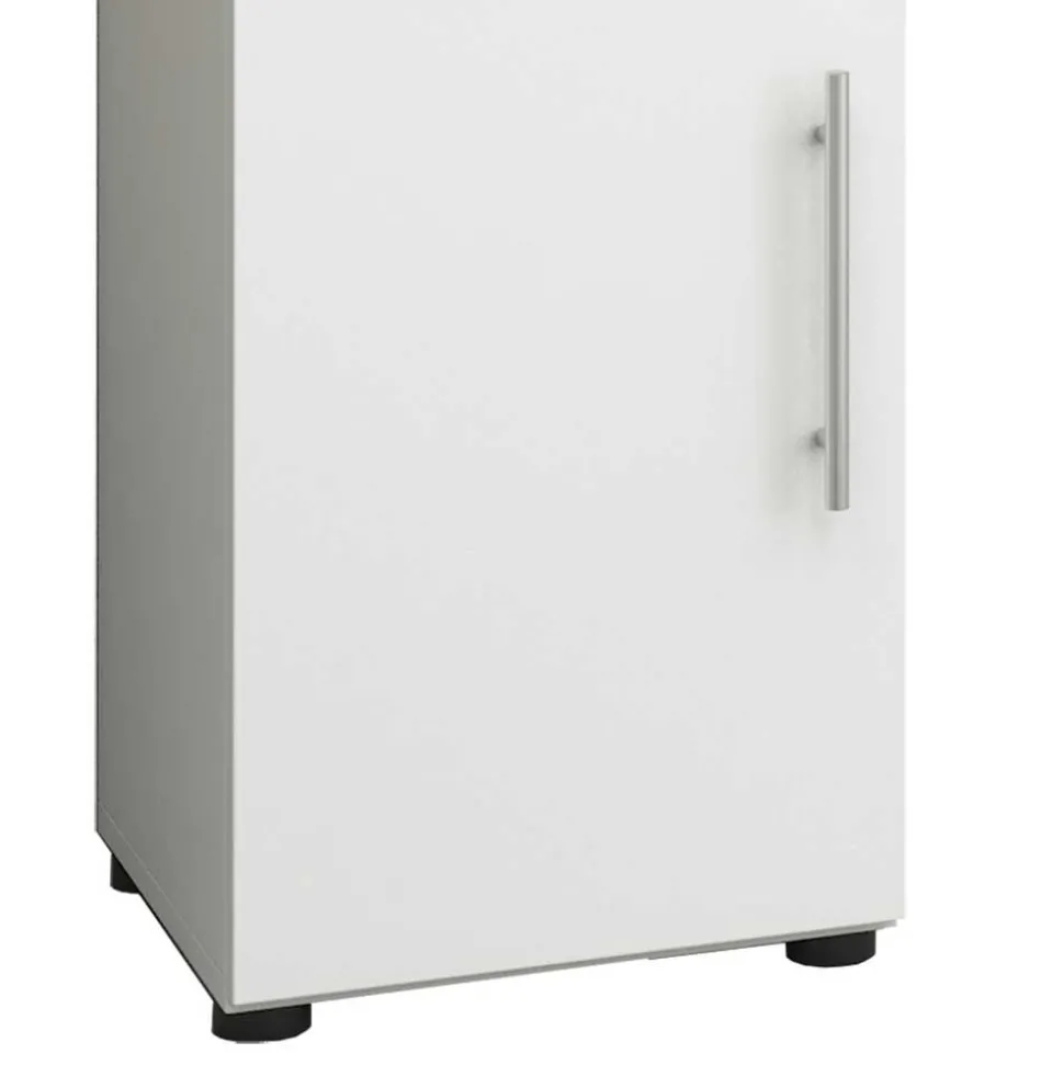 Weiße Badmöbel Kombi Set - Sua (vierteilig)