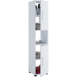 Weiße Badmöbel Kombi Set - Sua (vierteilig)