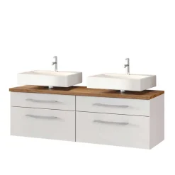 Weiße Badmöbel Waschplatz - Enwicos II (dreiteilig)