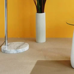 Weiße Bogenlampe höhenverstellbar - Marisa